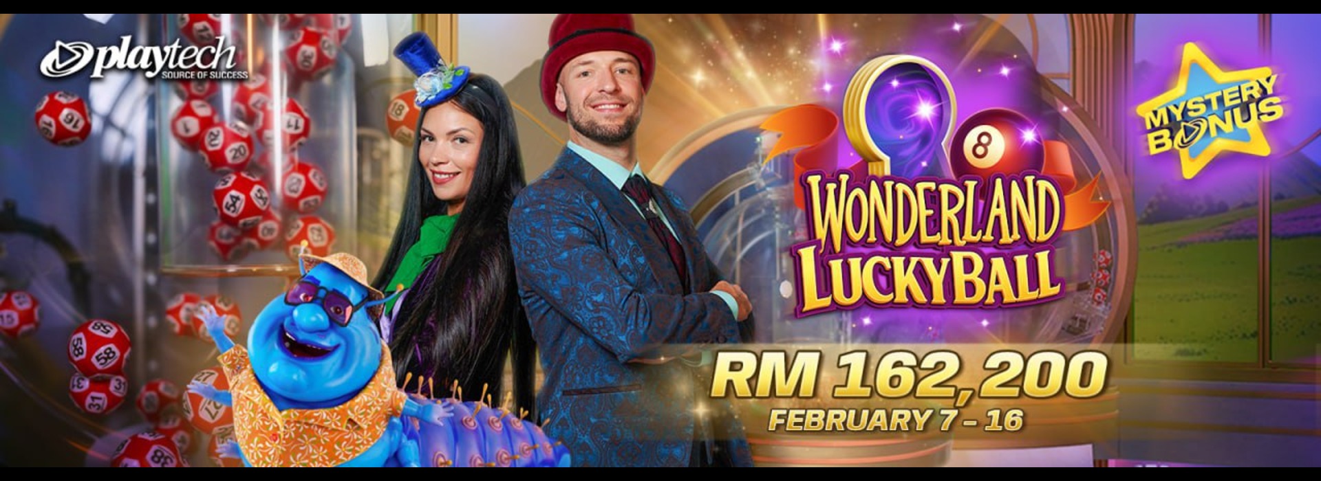 Playtech - Wonderland Luckyball Mystery Bonus